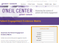 Patient Engagement Evidence